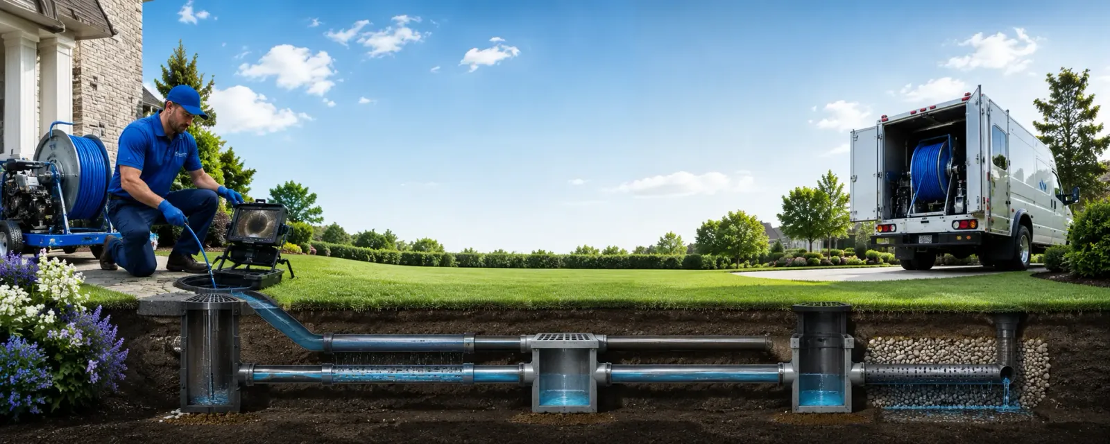 Outdoor drain cleaning information for Clinton, LA
